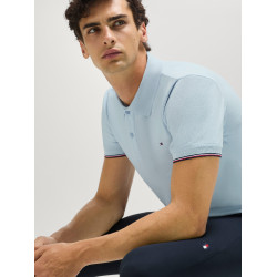 Polo met korte mouwen Davis Tommy Hilfiger Equestrian heren Zacht blauw