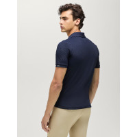 Polo technique Fresco Tommy Hilfiger Equestrian manches courtes homme Desert sky Bleu