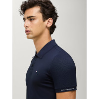 Technische polo Fresco Tommy Hilfiger Equestrian korte mouwen heren Woestijnlucht Blauw Technische polo Fresco Tommy Hilfiger Equestrian korte mouwen heren Woestijnlucht Blauw