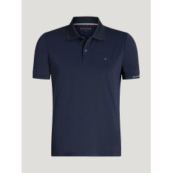 Technische polo Fresco Tommy Hilfiger Equestrian korte mouwen heren Woestijnlucht Blauw Technische polo Fresco Tommy Hilfiger Equestrian korte mouwen heren Woestijnlucht Blauw