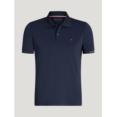 Technische polo Fresco Tommy Hilfiger Equestrian korte mouwen heren Woestijnlucht Blauw Technische polo Fresco Tommy Hilfiger Equestrian korte mouwen heren Woestijnlucht Blauw