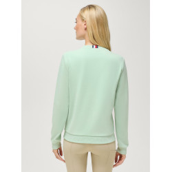 Pull col rond Belair à strass Tommy Hilfiger Equestrian femme Menthe belair Vert