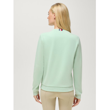 Trui met ronde hals Belair met strass Tommy Hilfiger Equestrian dames Belair munt Groen