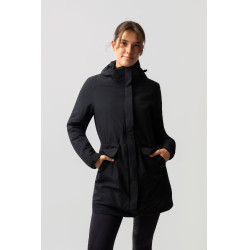 3-in-1 donsjas parka Horze Isabella dames Zwart