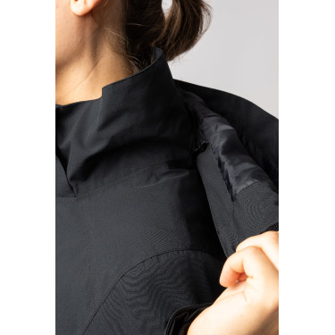 3-in-1 donsjas parka Horze Isabella dames Zwart