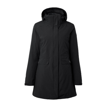 3-in-1 donsjas parka Horze Isabella dames Zwart