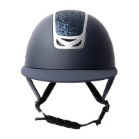 Casque d'équitation ornement en cristal Horze Arix II Gris fumé