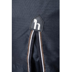 Buitendeken Glasgow met fleecevoering en reflecterende elementen Horze Bosbes Grijs