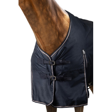 Couverture imperméable Glasgow 100 g Horze Myrtille Gris Couverture imperméable Glasgow 100 g Horze Myrtille Gris