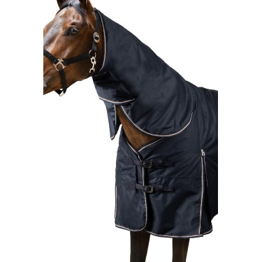 Couverture d'extérieur Horze combo Glasgow 400 g Myrtille Gris