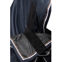 Couverture d'extérieur avec couvre-encolure Glasgow 300g poney Horze 600D Myrtille Gris