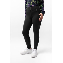 Pantalon d'équitation Horze Mira enfant fond intégral Noir Pantalon d'équitation Horze Mira enfant fond intégral Noir