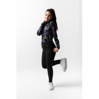 Pantalon d'équitation Horze Mira enfant fond intégral Noir