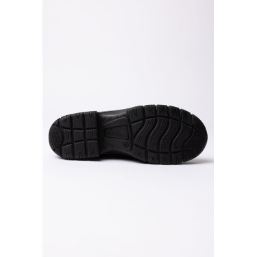 Jodhpurlaarzen Horze Cornwall van leer met wollen voering Zwart