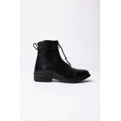Boots jodhpur Horze Oldenburg en cuir avec fermeture éclair frontale Noir