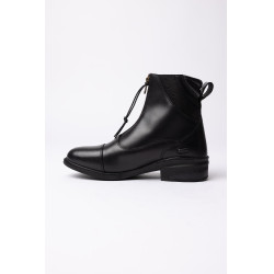 Boots jodhpur Horze Oldenburg en cuir avec fermeture éclair frontale Noir