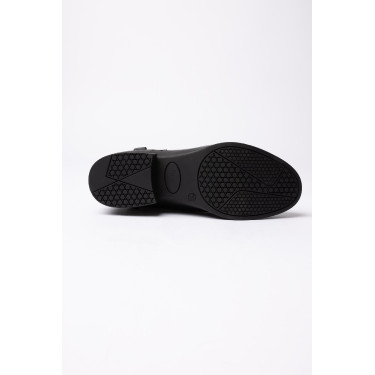 Boots jodhpur Horze Oldenburg en cuir avec fermeture éclair frontale Noir