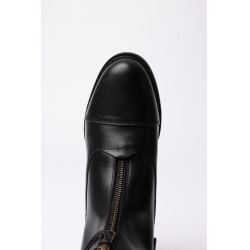Boots jodhpur Horze Oldenburg en cuir avec fermeture éclair frontale Noir