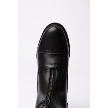 Boots jodhpur Horze Oldenburg en cuir avec fermeture éclair frontale Noir