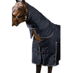 Buitenstal deken met hals Horze Glasgow 300 g Bosbes Grijs