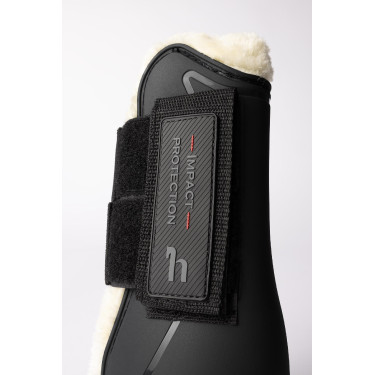 Guêtres avec fausse fourrure Horze Armour Airflow Noir