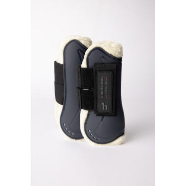 Guêtres avec fausse fourrure Horze Armour Airflow Marine Bleu marine