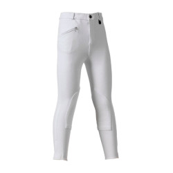 Pantalon Daslö Enfant Maille Epaisse Blanc Basane Bleu national Pantalon Daslö Enfant Maille Epaisse Blanc Basane Bleu national