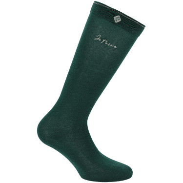 Chaussettes Je t'aime Equithème Rose Kaki