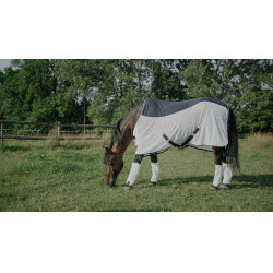 Equithème Flycool deken Marine / wit Blauw Equithème Flycool deken Marine / wit Blauw