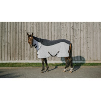Couverture Equithème Flycool Combo Marine / blanc Bleu