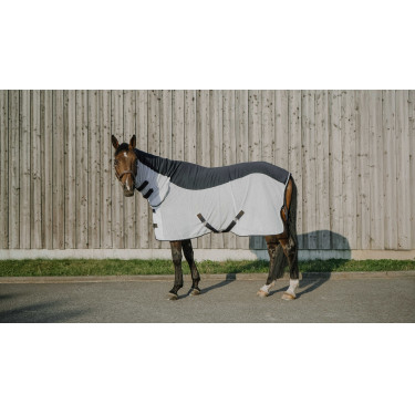 Equithème Flycool Combo deken Marine / wit Blauw