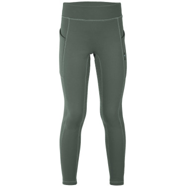 Legging doublé polaire Riding World Volga enfant Gris vert
