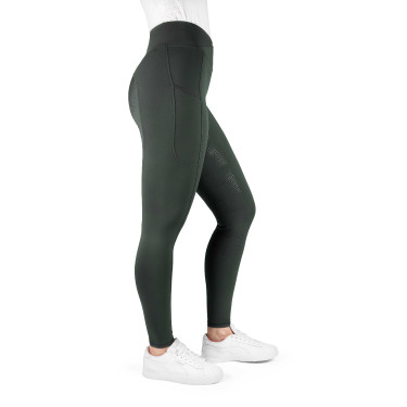 Equithème Fanny dameslegging Kaki Groen