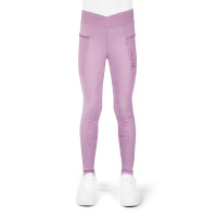 Legging Flora Enfant Je T'aime Equithème Mauve Violet Legging Flora Enfant Je T'aime Equithème Mauve Violet