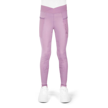 Legging Flora Enfant Je T'aime Equithème Mauve Violet