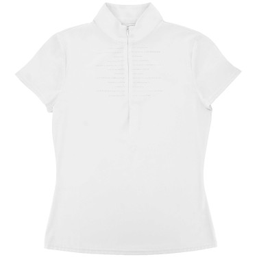 Polo concours Equithème Suzanne femme Blanc