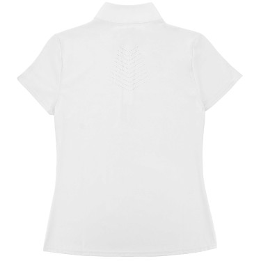Polo concours Equithème Suzanne femme Blanc