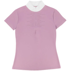 Polo concours Equithème Suzanne femme Mauve Violet