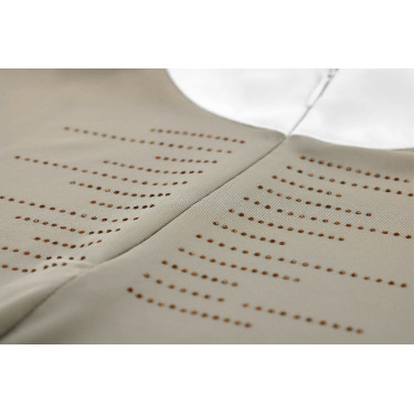 Polo concours Equithème Suzanne femme Taupe Marron