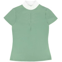Polo concours Equithème Suzanne femme Vert clair Polo concours Equithème Suzanne femme Vert clair