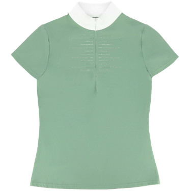 Polo concours Equithème Suzanne femme Vert clair Polo concours Equithème Suzanne femme Vert clair