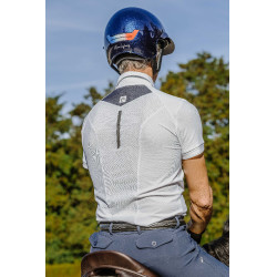 Polo de concours Equithème Chris homme Blanc