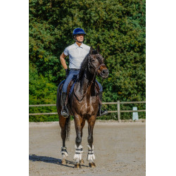 Polo de concours Equithème Chris homme Blanc