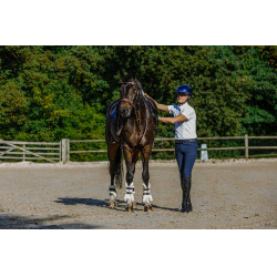 Polo de concours Equithème Chris homme Blanc