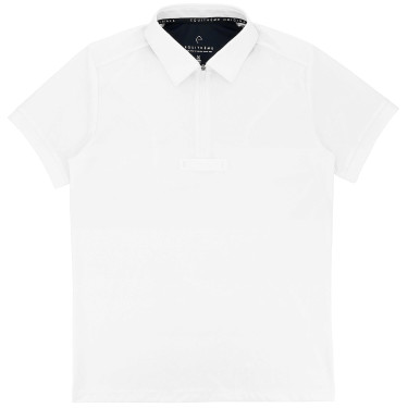 Polo de concours Equithème Chris homme Blanc