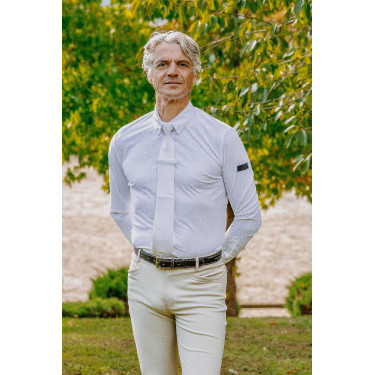 Polo de concours manches longues Equithème Adrien homme