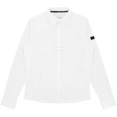 Polo de concours manches longues Equithème Milan homme Blanc