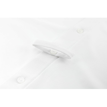 Polo de concours manches longues Equithème Milan homme Blanc