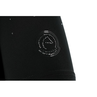 Polo Je t'aime Equithème Claudia femme Noir