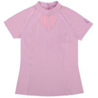 Polo Je t'aime Equithème Claudia femme Mauve Violet